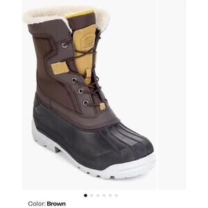 Polar Range Boots Mens Size 10M Brown Arctic-01 Snow Waterproof Winter Insulated